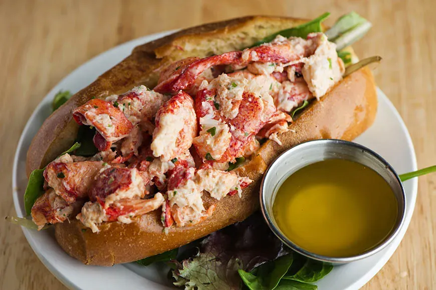 maine lobster roll.